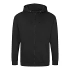 Logózott cipzáros, kapucnis pulóver Just Hoods