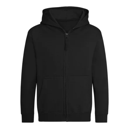 Logózott cipzáros, kapucnis gyerek pulóver Just Hoods