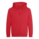 Logózott cipzáros, kapucnis gyerek pulóver Just Hoods