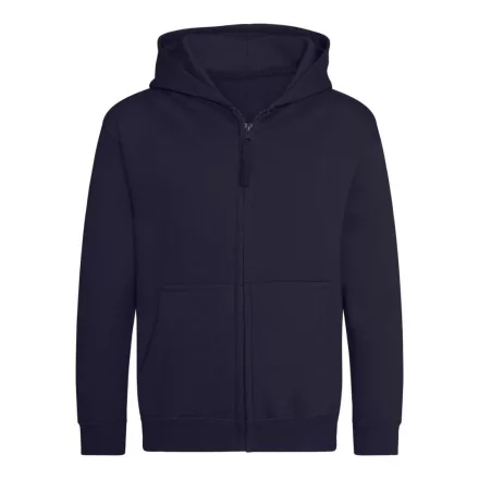 Logózott cipzáros, kapucnis gyerek pulóver Just Hoods