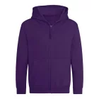 Logózott cipzáros, kapucnis gyerek pulóver Just Hoods