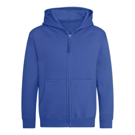 Logózott cipzáros, kapucnis gyerek pulóver Just Hoods