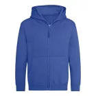 Logózott cipzáros, kapucnis gyerek pulóver Just Hoods