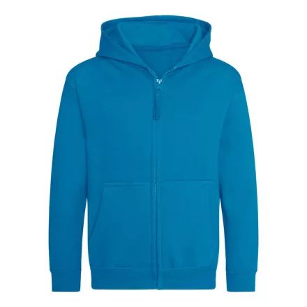 Logózott cipzáros, kapucnis gyerek pulóver Just Hoods