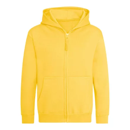 Logózott cipzáros, kapucnis gyerek pulóver Just Hoods