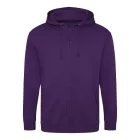 Logózott cipzáros, kapucnis pulóver Just Hoods