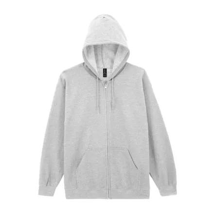 Logózott felnőtt cipzáras pulóver Gildan HEAVY BLEND