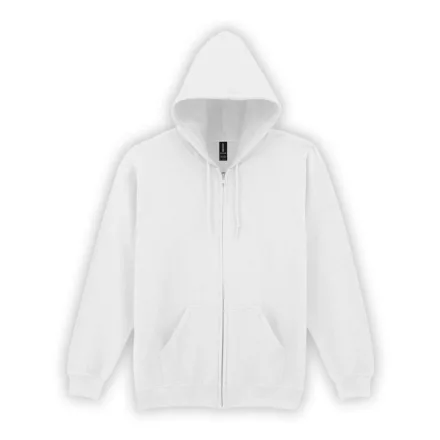 Logózott felnőtt cipzáras pulóver Gildan HEAVY BLEND