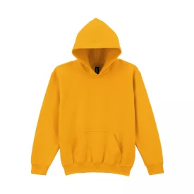 Logózott gyerek kapucnis pulóver Gildan HEAVY BLEND