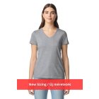 Logózott Gildan SOFTSTYLE NŐI V-NYAKÚ PÓLÓ