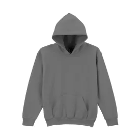 Logózott gyerek kapucnis pulóver Gildan HEAVY BLEND