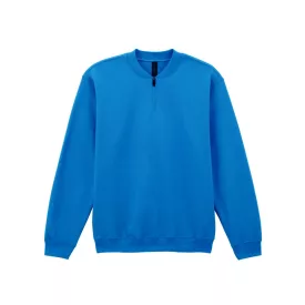 Logózott felnőtt cipzáras pulóver Gildan SOFTSTYLE