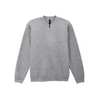 Logózott felnőtt cipzáras pulóver Gildan SOFTSTYLE