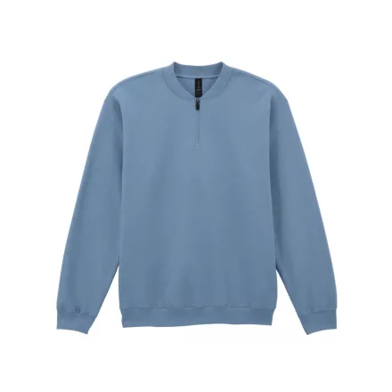 Logózott felnőtt cipzáras pulóver Gildan SOFTSTYLE