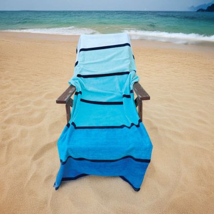 Olima OLV4010 OLIMA „TURQUOISE WAVE” BEACH VELOUR TOWEL 90X180