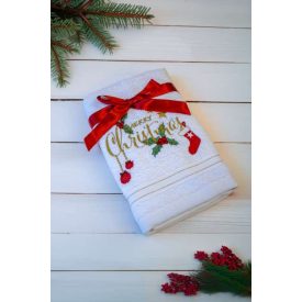   Olima OLXMAS03 OLIMA CHRISTMAS TOWEL - MERRY CHRISTMAS ORNAMENTS 45X70