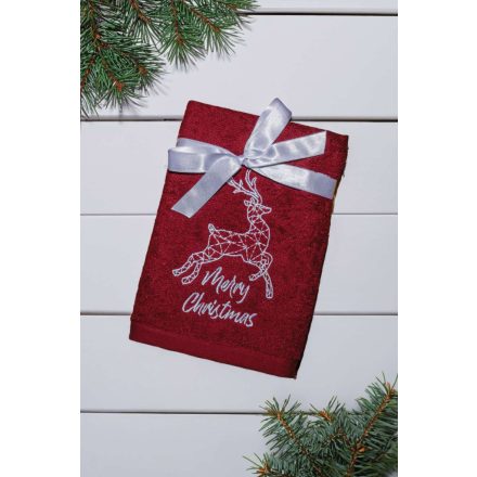 Olima OLXMAS10 OLIMA CHRISTMAS TOWEL - REINDEER 45X70