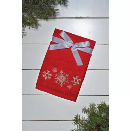 Olima OLXMAS15 OLIMA CHRISTMAS TOWEL - SNOWFLAKES II 45X70