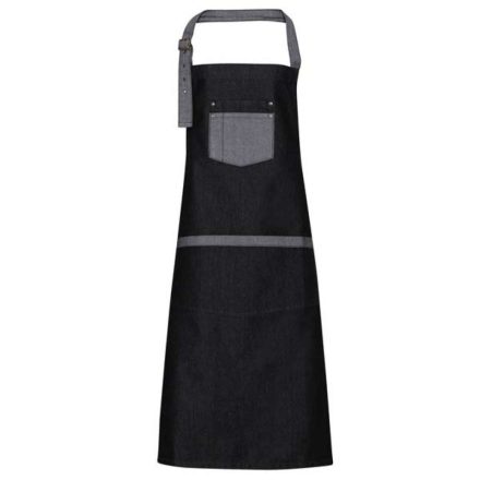 Premier PR127 'DOMAIN' CONTRAST DENIM BIB APRON U
