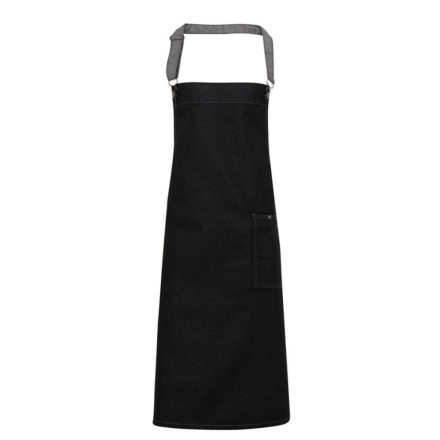 Premier PR134 'DISTRICT' WAXED LOOK DENIM BIB APRON U