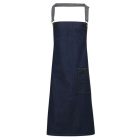 Premier PR134 'DISTRICT' WAXED LOOK DENIM BIB APRON U
