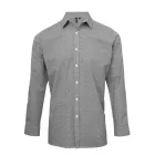 Premier PR220 MEN'S LONG SLEEVE GINGHAM COTTON MICROCHECK SHIRT M