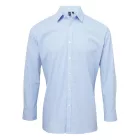 Premier PR220 MEN'S LONG SLEEVE GINGHAM COTTON MICROCHECK SHIRT XL