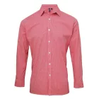 Premier PR220 MEN'S LONG SLEEVE GINGHAM COTTON MICROCHECK SHIRT S
