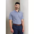 Premier PR221 MEN'S SHORT SLEEVE GINGHAM COTTON MICROCHECK SHIRT M