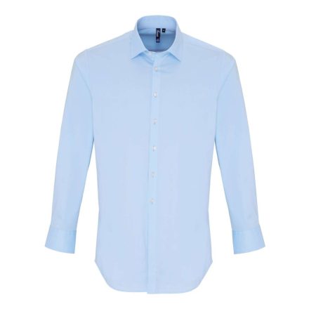 Premier PR244 MEN'S STRETCH-FIT COTTON POPLIN LONG SLEEVE SHIRT 2XL
