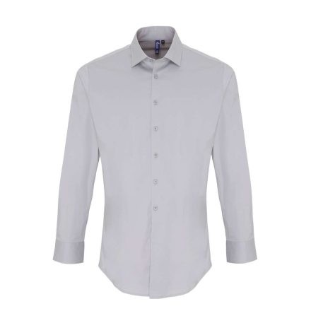 Premier PR244 MEN'S STRETCH-FIT COTTON POPLIN LONG SLEEVE SHIRT 2XL