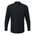 Premier PR258 BANDED COLLAR 'GRANDAD' LONG SLEEVE SHIRT S