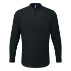 Premier PR258 BANDED COLLAR 'GRANDAD' LONG SLEEVE SHIRT XS