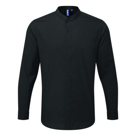 Premier PR258 BANDED COLLAR 'GRANDAD' LONG SLEEVE SHIRT XS