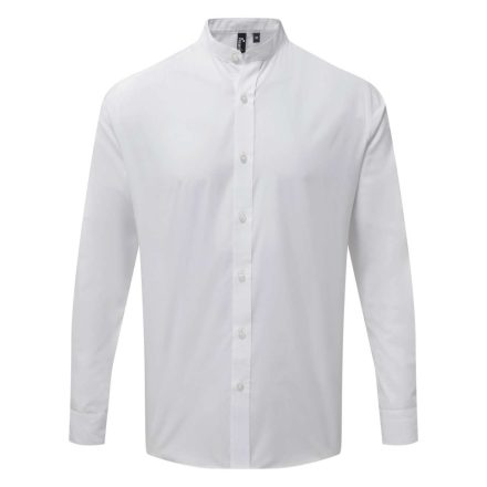 Premier PR258 BANDED COLLAR 'GRANDAD' LONG SLEEVE SHIRT L
