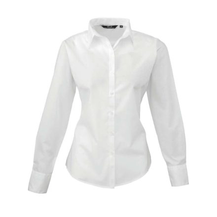 Premier PR300 WOMEN'S LONG SLEEVE POPLIN BLOUSE M