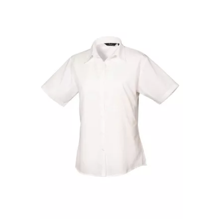 Premier PR302 WOMEN'S SHORT SLEEVE POPLIN BLOUSE XS