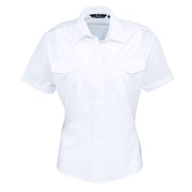 Premier PR312 WOMEN'S SHORT SLEEVE PILOT SHIRT L