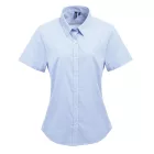 Premier PR321 WOMEN'S SHORT SLEEVE GINGHAM MICROCHECK SHIRT XS