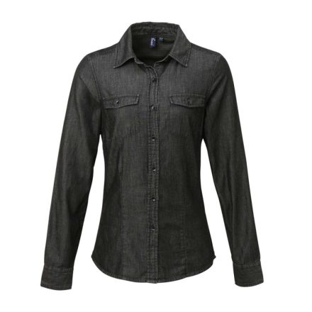 Premier PR322 WOMEN'S JEANS STITCH DENIM SHIRT XL