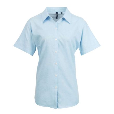 Premier PR336 WOMEN'S SHORT SLEEVE SIGNATURE OXFORD BLOUSE S