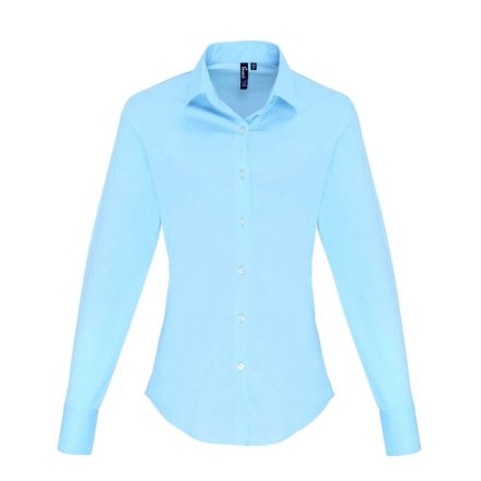 Premier PR344 WOMEN'S STRETCH-FIT COTTON POPLIN LONG SLEEVE SHIRT S