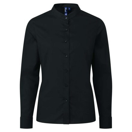 Premier PR358 WOMEN’S BANDED COLLAR 'GRANDAD' SHIRT M
