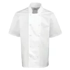 Premier PR664 CHEF'S SHORT SLEEVE STUD JACKET L