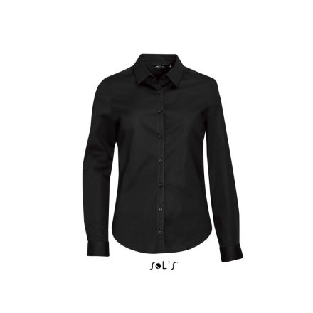 SOL'S SO01427 SOL'S BLAKE WOMEN - LONG SLEEVE STRETCH SHIRT XS